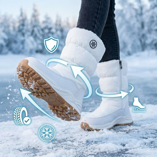 Bottes antidérapantes et durables - icônes caractéristiques