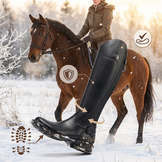 riding boots - en action