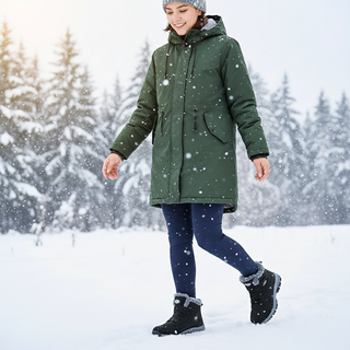 Botte de neige femme chaude imperméable fourrée