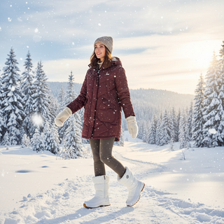 Botte de neige femme hiver chaude antidérapante